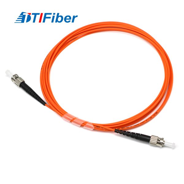 ST-ST Multimode Simplex Fiber Optic Patch Cord All Lengths Customizable
