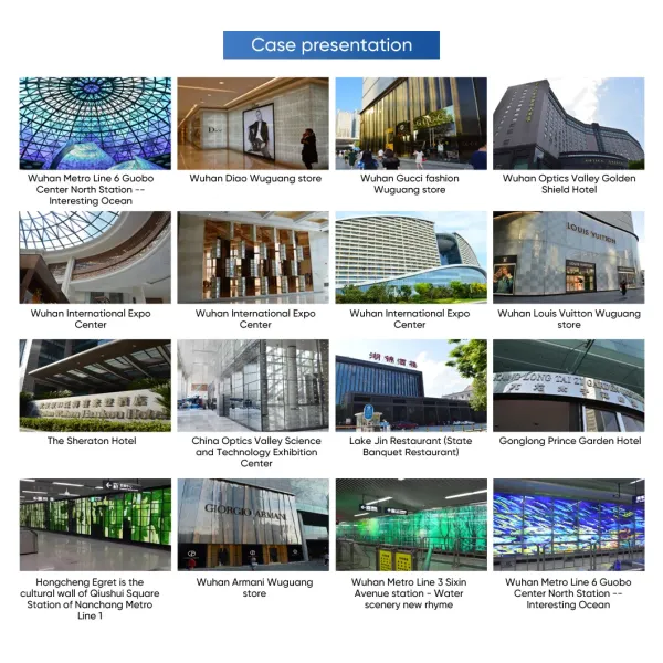 5mm Tempered Laminated Glass Panel Showcase Display System