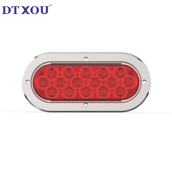 Original Design Stainless Ring Surface Mount 6 Inch Oval LED Tail Light