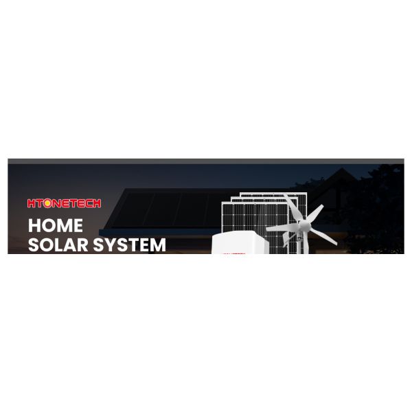Htonetech Monocrystalline Solar Panels 100 Manufacturing Inverter for Solar and Wind China Heavy Duty Solar Power System with Super Silent Diesel Generator 8kVA
