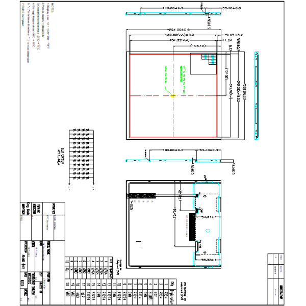 12.1 Inch TFT LCD 1024x768 Resolution LVDS Interface with Customized FPC and TP