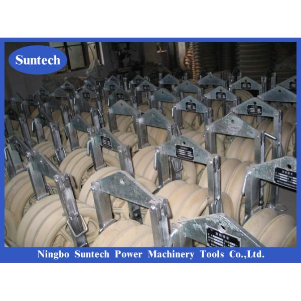 Overhead Line Single Sheave Conductor Stringing Triple Pulley Block