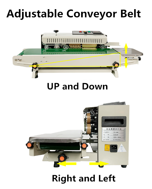 Speed FR-970 Automatic Continuous Band Sealer and Plastic Bag Sealing Machine for Sealing
