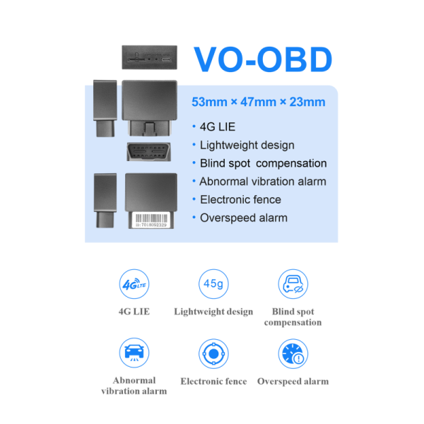 VO-OBD 4G LTE Compact Vehicle Tracker