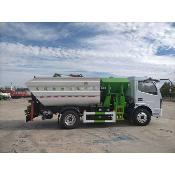 Pure electric garbage compactor truck loading mechanism