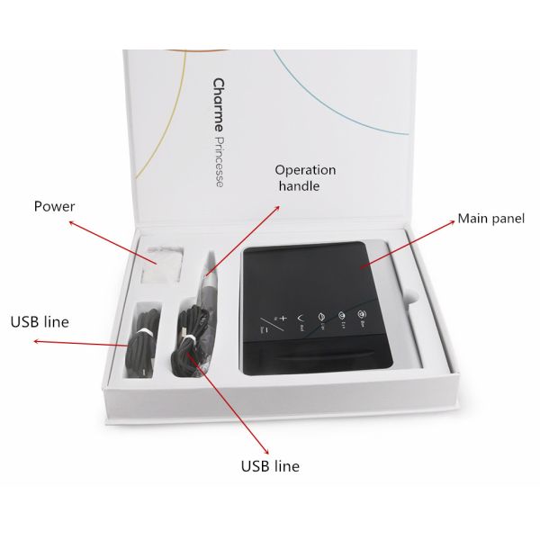 Black Electric Screen Touch Digital Permanent Makeup Machine / Cosmetic Eyebrow Tattoo Kit