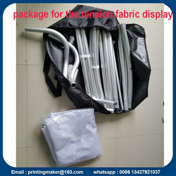 package of tension fabric stand banner Tension Fabric Trade Show Displays Backdrop