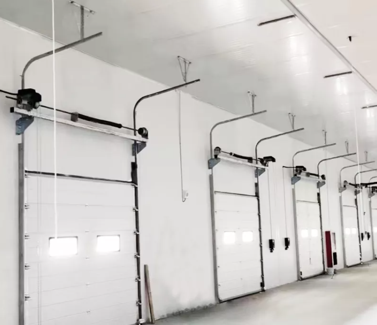Automatic Sliding Overhead Sectional Door Industrial Sectional Vertical Lifting IP 54
