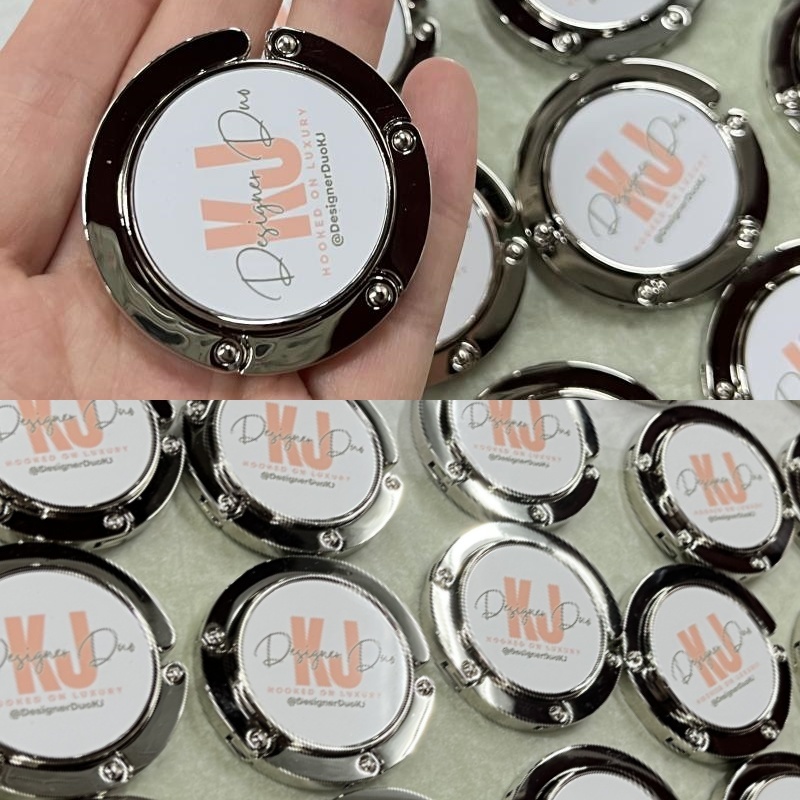 Heart Shape Sublimation Blank Bag Hook Custom Bag Hanger