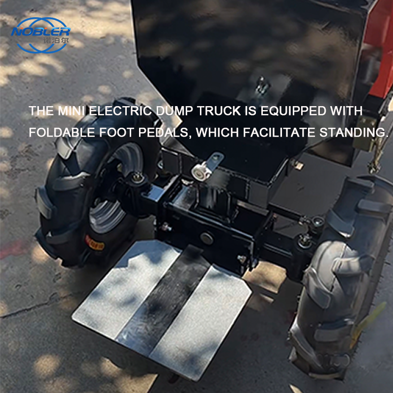 Wheeled electric mini dump truck Continuous Operation For 4 Hours