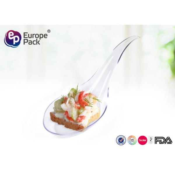 3G Plastic Ice Cream Spoons Food Grade Ps Materail Mini Plastic Scoops