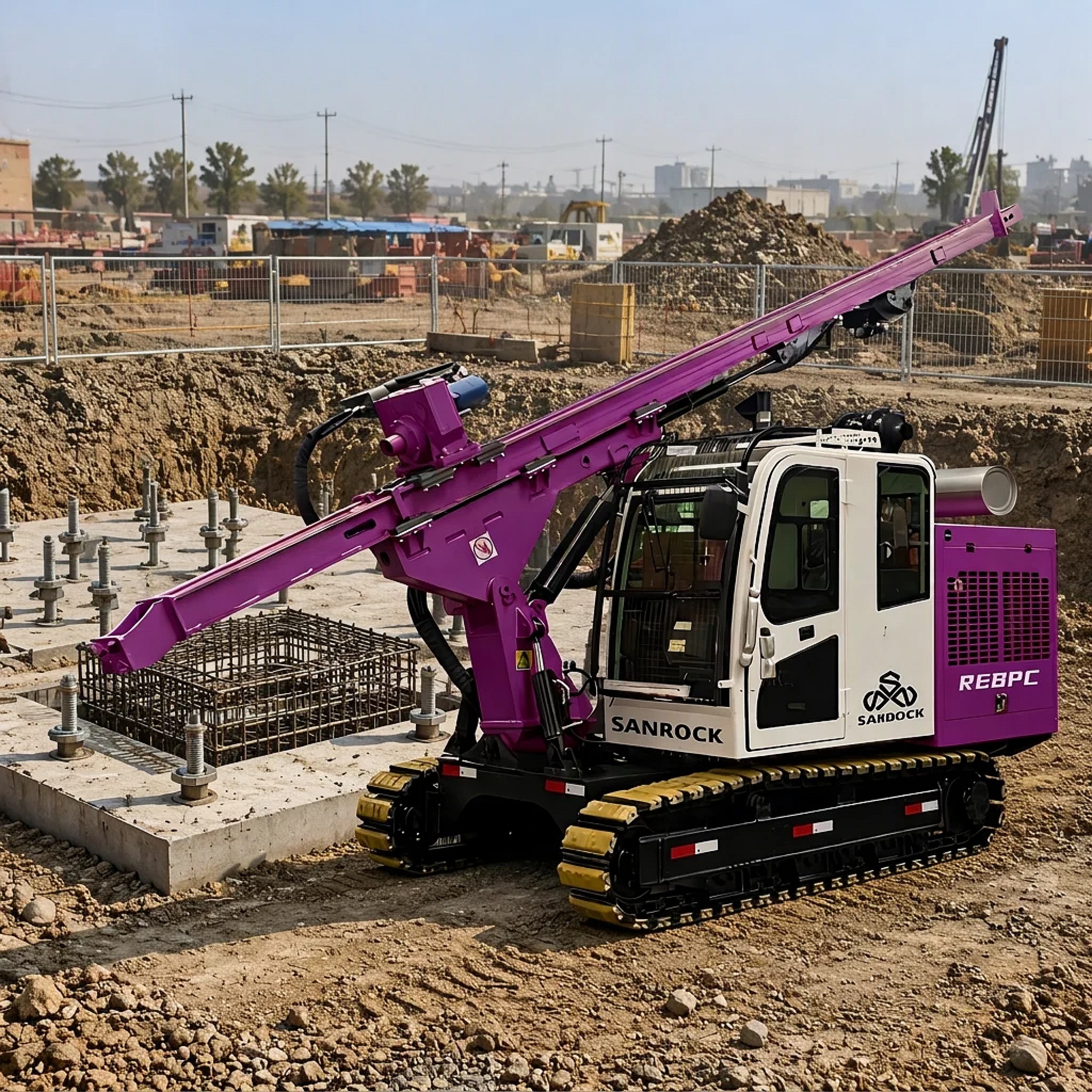 Pile Drilling Machinery Quick Switching Between Pile Driving Machine Foundation Construction Portable Pile Driver