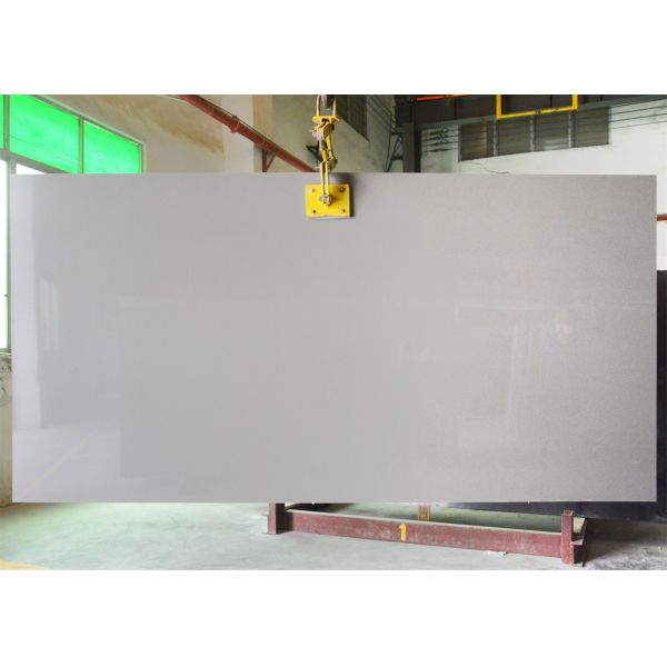 High Density Grey Quartz Stone Acid Resistant Solid Grey Quartz Countertops
