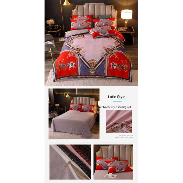 Direct Sheet Sets Bedding Bedding Set 4 pcs Bed Cover Luxury Bed Sheets Pillow Case