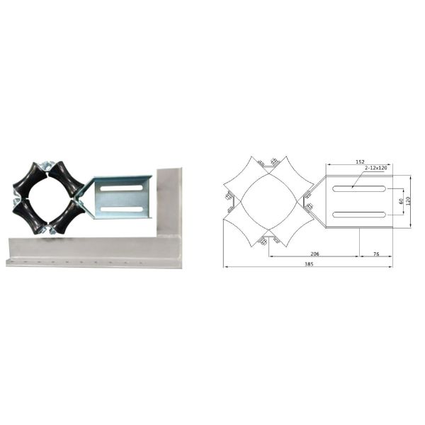 Hight / Low Speed Vertex Elevator Parts Compensation Chain Guiding Device