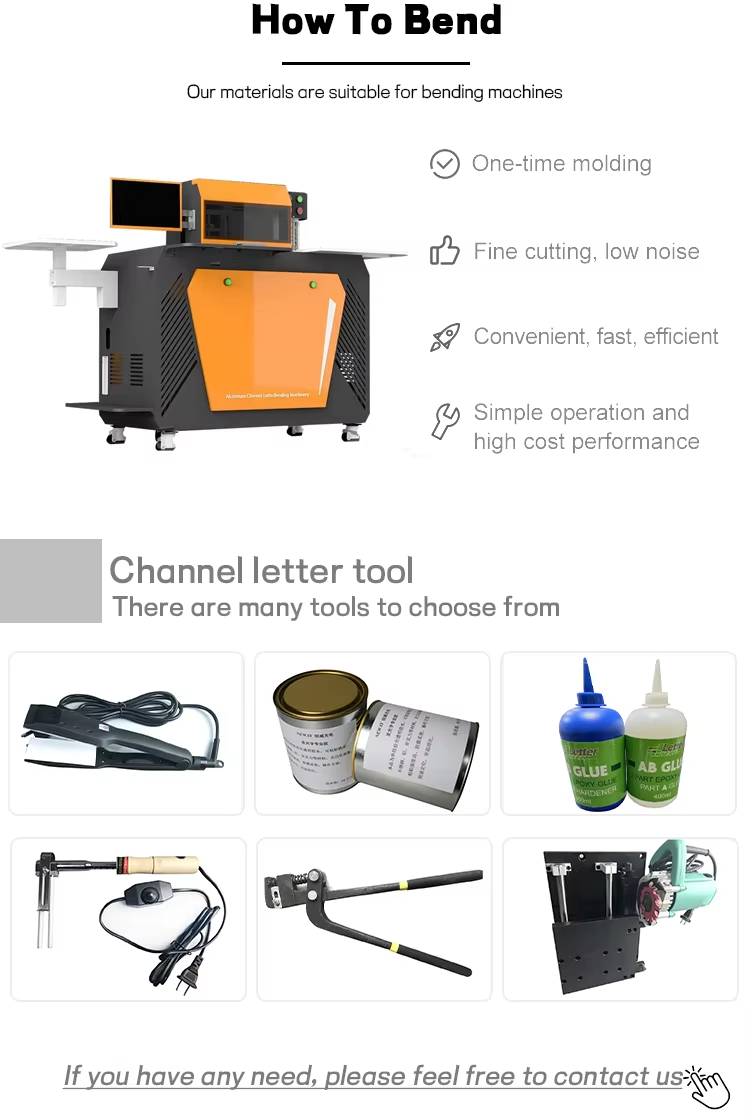 Trimless Letterform Channel Letter Coil for Signage