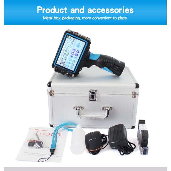 2.7kg Single Color Handheld Inkjet Printer for Date/Serial No./Batch Code/Logo Printing