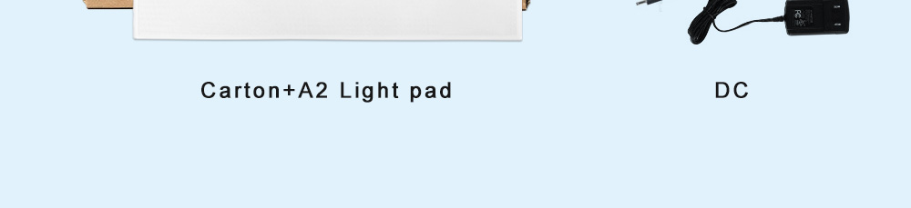 LED Light Box Drawing Board Table Pad Panel Copy Board with Memory Function 3 Level Brightness for Artist Hobby Craft