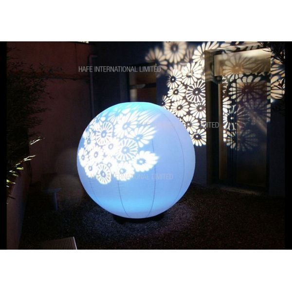Sphere Inflatable Lighting Decoration LED , Colorful Intelligent Event Decoration Lighting