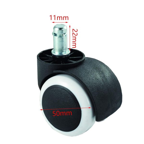 Efficiently Designed Office Chair Caster Wheels With 40kg Capacity