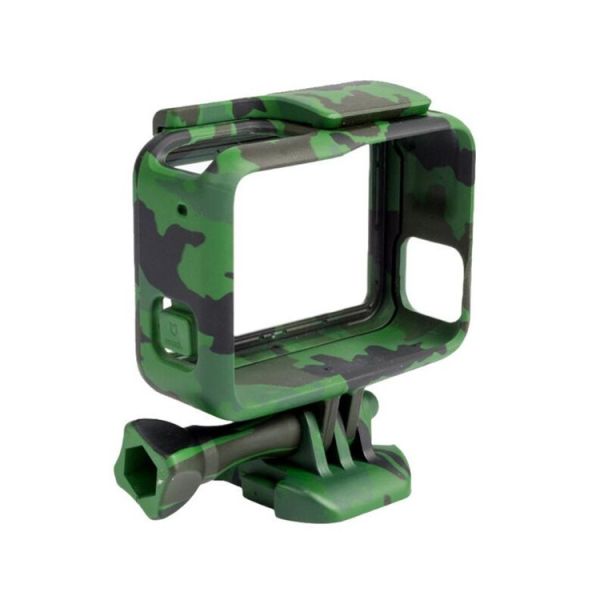 Side-Opening Camouflage Standard Border Frame Protective Housing Case Shell With Tripod Adapter Screw For GoPro Hero 5