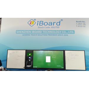 iboard factory direct 75inch Lockable Recoardable Interconnected Blackboard