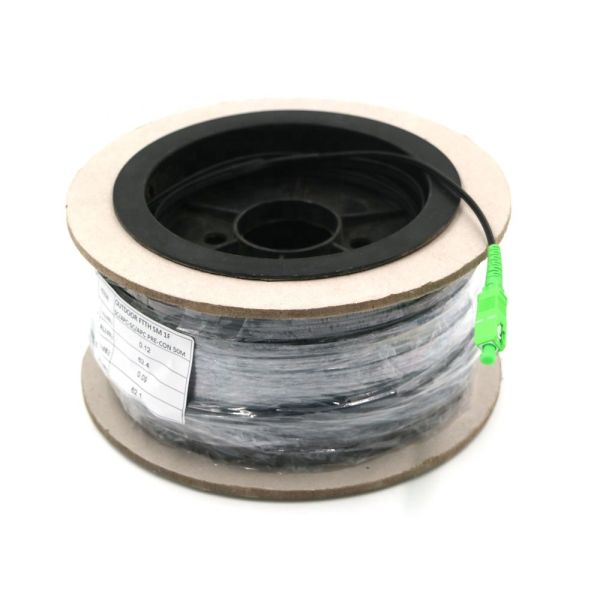 Pre Terminated SC/APC G657A1 LSZH FTTH Fiber Optic Drop Cable
