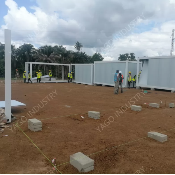Prefabricated Staff Container Modular Accommodation Building Office Weatherproof