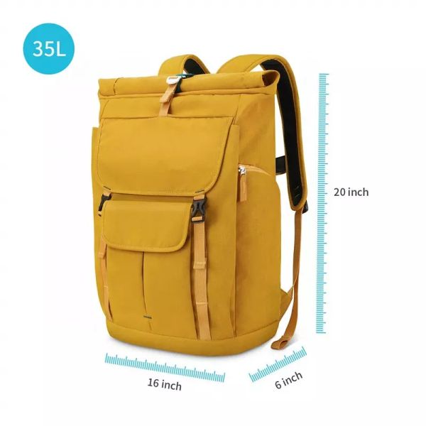 Multifunctional 35L Roll Top Backpack Leakproof For Travel School