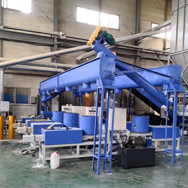 Automatic European Standard Pallet Feet Block Machine