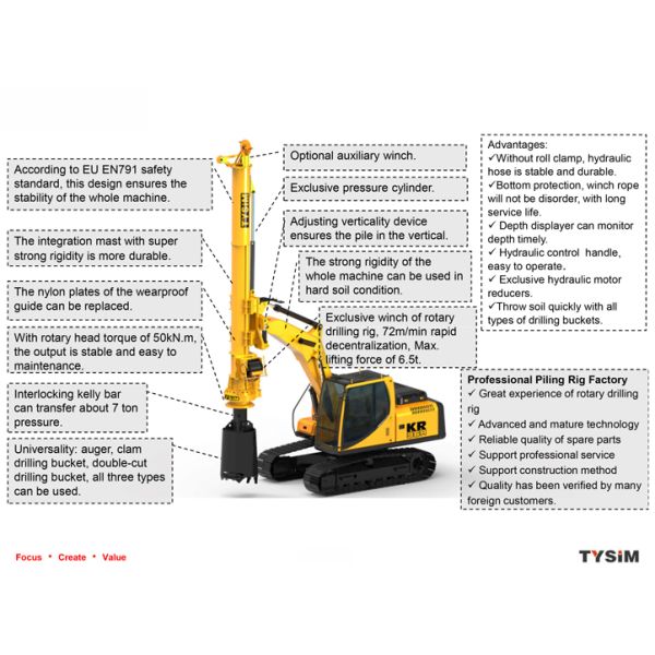 24m Hydraulic Piling Rig Machine