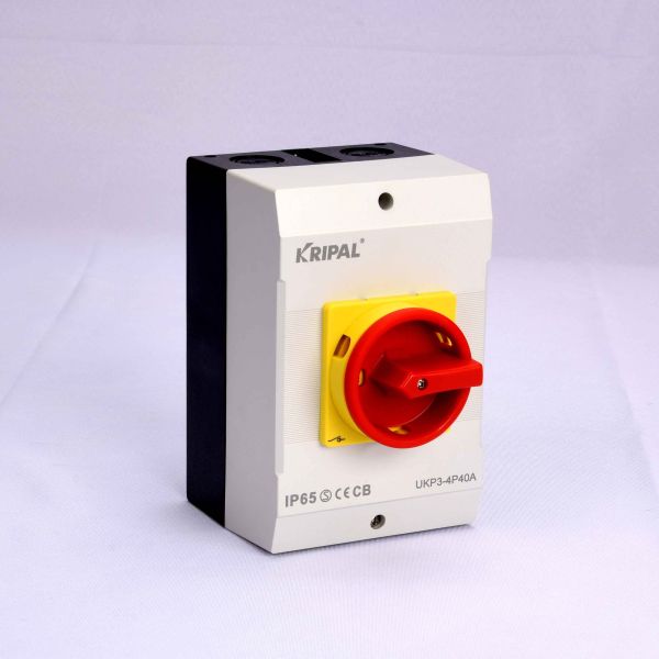 Disconnect Switch Off On 4P 40 Amp Rotary Isolator Switch Semko Good Appearance