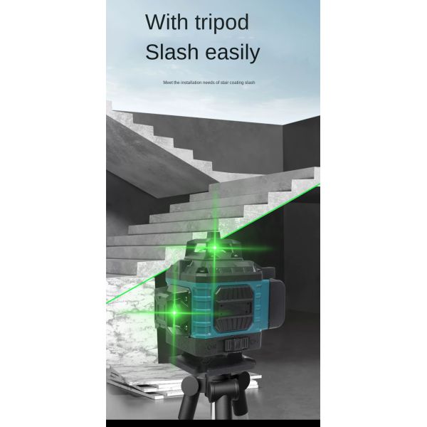 Advanced Dual-Line Green Laser Level Self-Leveling Professional Measuring Tool for Construction and DIY Projects