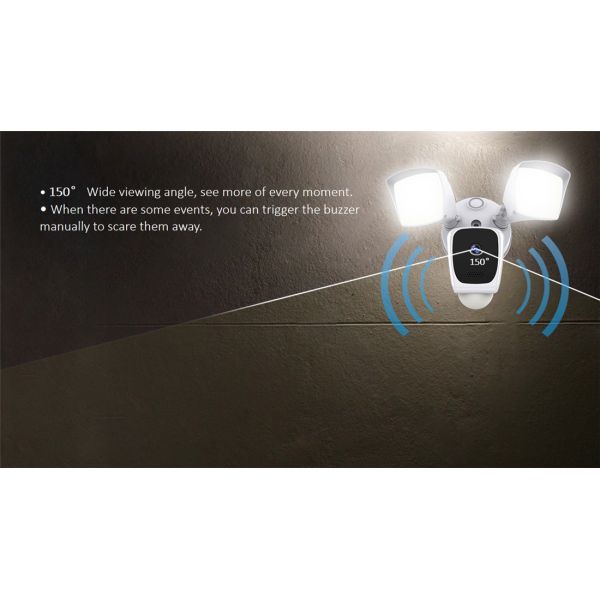 Smart Wireless 1080P Floodlight Camera(E97A)