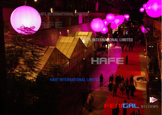 LED DMX512 Inflatable Moon Balloon Hanging Use Event Illumination Lighting Balloon