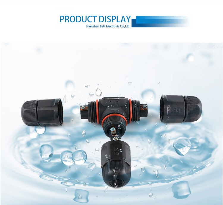 2 Pole 3 Pole 3 Way IP65 Rotary Locking Waterproof Dc Plug