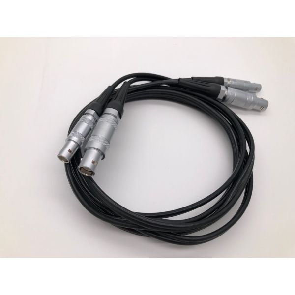 Double Lemo 0S To Lemo 01 Custom Cable Assembly 6ft Length For Ultrasonic Probe