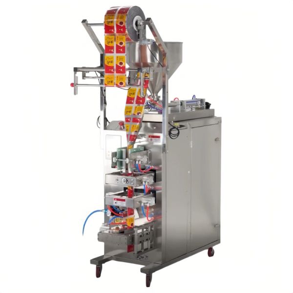 Pneumatic Vertical Automatic Packaging Machine 450W 4 Side Sealing Packing Machine
