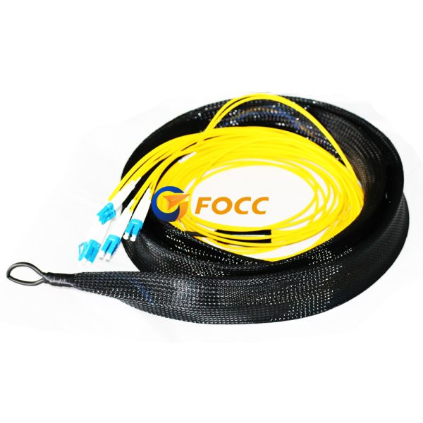 15.0mm Singlemode Yellow Jacket MTP/MPO Fiber Breakout Cable Assemsblies