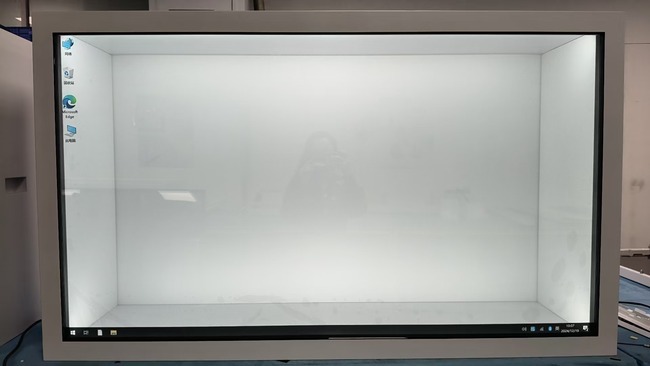 65 Inch Transparent LCD Display Box for Large Product Presentation and Visual Integration