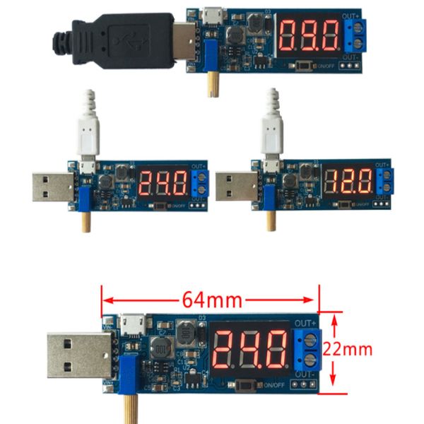 One Button Shutdown Output 24V Desktop Power Module