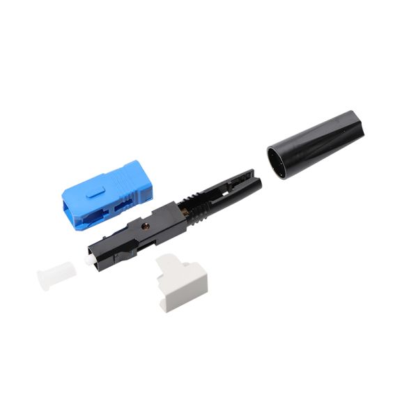 SC/APC SC/UPC Fiber Optic Fast Connector For FTTH Drop Bow Type Cable