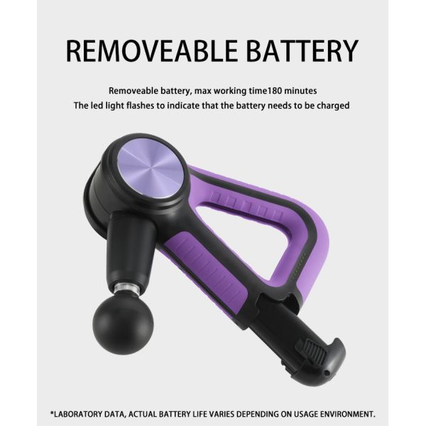 2600mAh Ergonomic Professional Handheld Massager For Physiotherapists