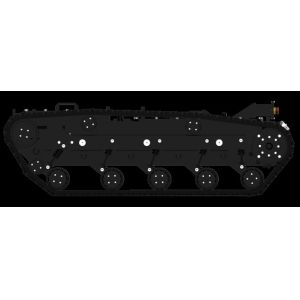 Medium Sized Crawler Aluminum Robot Chassis Explosionproof