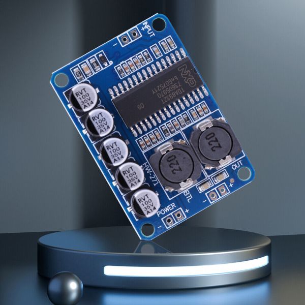 Blue TDA8932 Digital Amplifier Module 35W Single-Channel High Efficiency Board for 4/6/8 Ohm Speakers