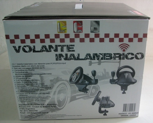 Black / White Vibration Driving Game Steering Wheel For PC / X-Input / P2 / P3