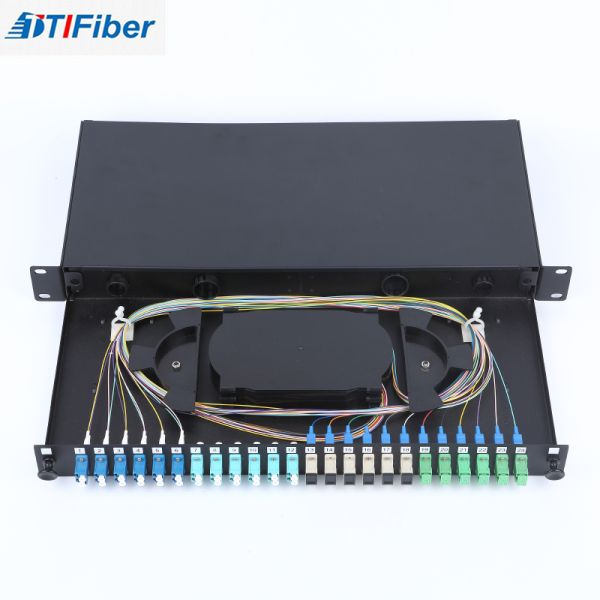 24 Port ODF Fiber Optic Patch Panel 19 Inch Fiber Optic Terminal Box