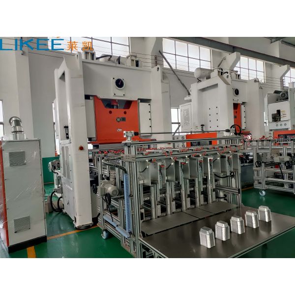 5 Cavities Semi Automatic Aluminium Container Making Machine With 12000 Pcs / Hour Production Capacity