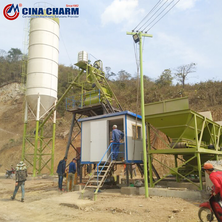 HZS35 Automatic JS750 Mixer Concrete Batching Plant