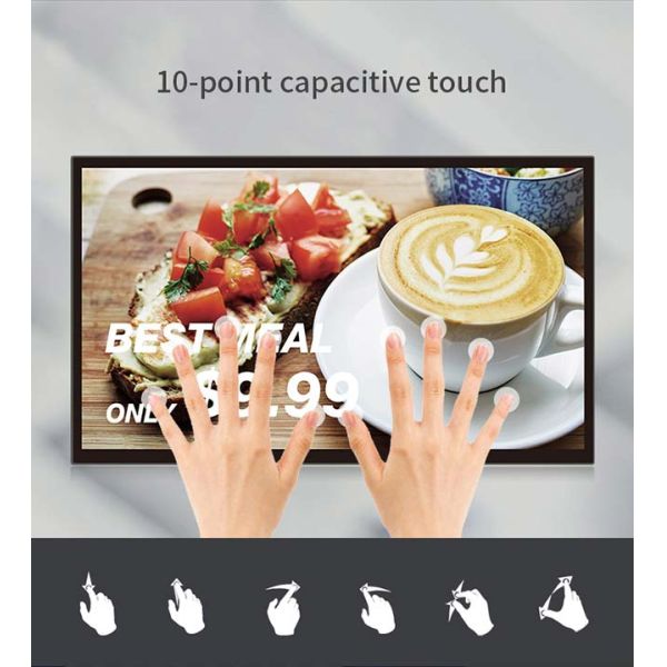 43 Inch Interactive Touch Screen Digital Signage , All In One Digital Signage